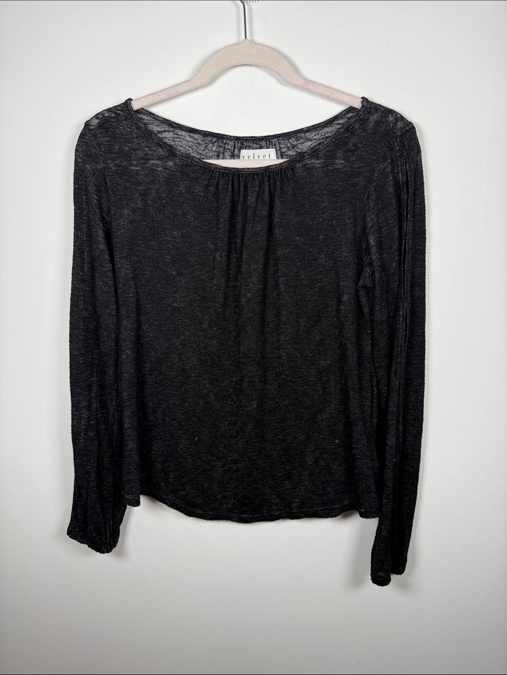 VELVET BY GRAHAM & SPENCER | Open Arm Long Sleeve Top